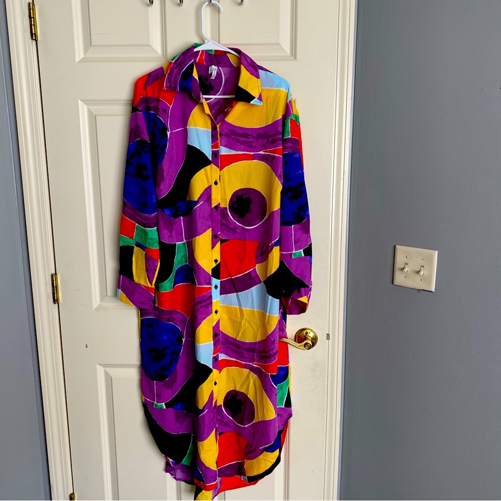 Boho shirt dress